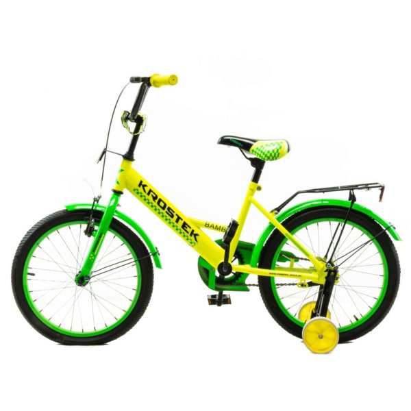 Велосипед 18" KROSTEK BAMBI GIRL (500113) (желтый)