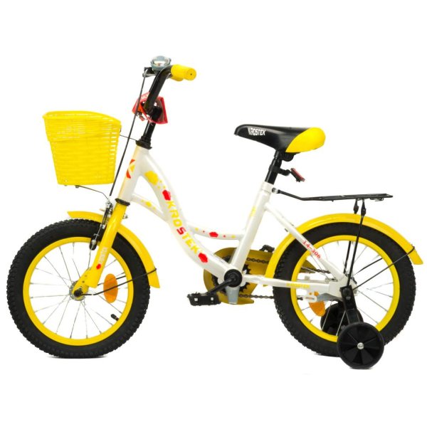 Велосипед 14" KROSTEK PLAY (рама 10") (желтый)